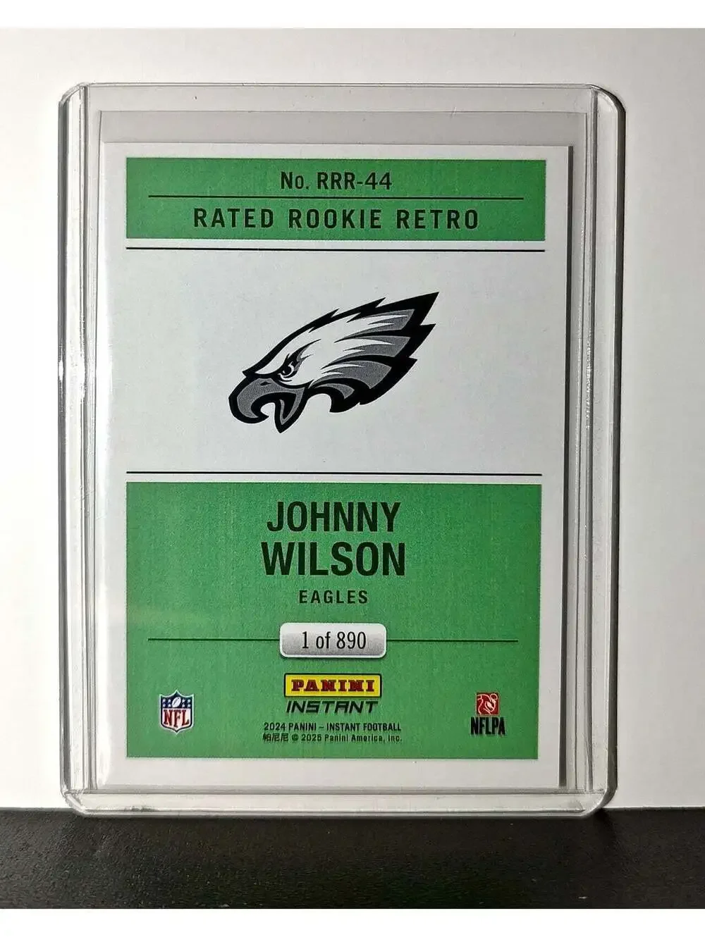 Johnny Wilson Rookie 2024 Panini Rated Rookie Retro NFL #44 Buccaneers 1 of 890